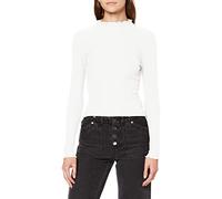 ONLY Women's Onlemma L/S High Neck Noos Jrs Tank Top, Egret, L UK