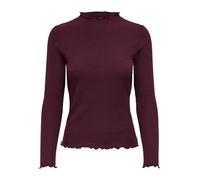 ONLY Women's ONLEMMA L/S HIGH Neck TOP NOOS JRS, Madder Brown, Large