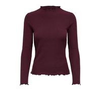 ONLY Women's Onlemma L/S High Neck Noos Jrs Top, Madder Brown, M UK