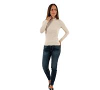 ONLY Women's Onlemma L/S High Neck Top Noos Jrs Long sleeve, Pumice Stone/Detail:melange, XL UK
