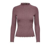 ONLY Women's Onlemma L/S High Neck Top Noos JRS Long Sleeve, Rose Brown/Detail: Melange, XXL