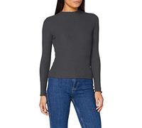 ONLY Women's Onlemma L/S High Neck Top Noos JRS Long Sleeve Shirt, Dark Grey Blend, XS