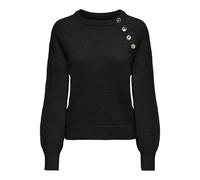 ONLY Women's Onlemma Life Ls Button Oneck KNT Nca Pullover Sweater | Knitted jumper