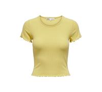 ONLY Women's Onlemma Noos JRS S/S Short Top T-Shirt, Dusky Citron, S