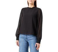 ONLY Women's Onlemmery Ls Top WVN Blouse, Black, M