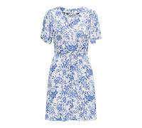 ONLY Women's Onlevida S/S Short WVN Noos Dress with Button Placket and tie Belt, Cloud Dancer, XS