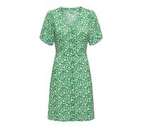 ONLY Women's Onlevida S/S Short WVN Noos Dress with Button Placket and tie Belt, Jelly Bean, 3XL