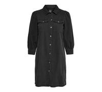 ONLY Women's Onlfelica DNM Dress Noos, Washed Black, L