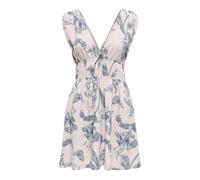 ONLY Women's Onlfeline Life SL V-Neck Dress WVN, Crystal Grey., S
