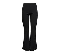 ONLY Women's Onlfever Rib Flared Pants Cs JRS Trouser, Black, XS / 34L