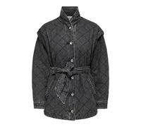 ONLY Women's Onlfrances Ls Quilt DNM Jacket Gua, Gray, S