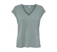 ONLY Womens Onlfree Life S/S Mod.V-Neck Top JRS Noos, Abyss, XL UK