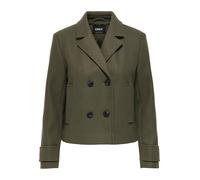 ONLY Women's Onlfreja Life Db Jacket OTW Noos Reverse Coat with Short Button Closure, Stone Gray, M