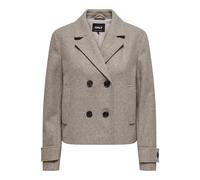 ONLY Women's Onlfreja Life Short Db Jacket OTW Noos Coat, Mocha Meringue/Detail: Melange, M