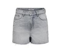ONLY Women's Onlgabi Hw Rw Shorts Azg999 DNM, Light Grey Denim, M