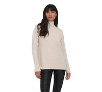 ONLY Women's Onlgabriel Life L/S Highneck Nca KNT Sweater, Pumice Stone, M