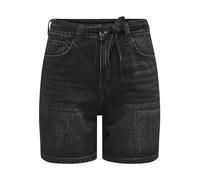 ONLY Women's Onlgianna Mw Belted Shorts Azg DNM Noos Denim Shorts with Medium Waist and Belt Included