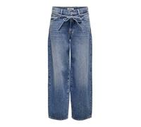 ONLY Women's Onlgianna Mw Straight Jeans Dot596 DNM, Medium Blue (Medium Blue Denim), 30W x 30L