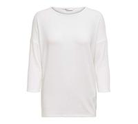 ONLY Women's Onlglamour 3/4 Top JRS Noos Sweater, Cloud Dancer, S