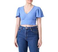 ONLY Women's Onlhannah S/S Smock Top JRS Noos T-Shirt, Blue, XL