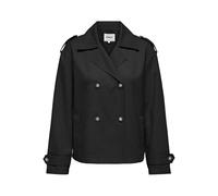 ONLY Women's Onlhannah Short Trenchcoat OTW Trench Coat, Black, S