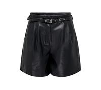 ONLY Women's Onlheidi Faux Leather Shorts CC OTW, Black, L