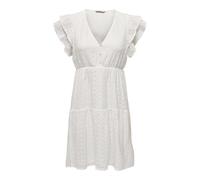 ONLY Women's Onlhelena Lace Capsl Dress WVN Noos Summer, White, XL