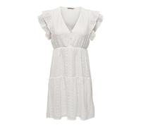 ONLY Womens Onlhelena Lace Capsl WVN Noos Summer Dress, White, L UK