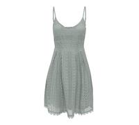 ONLY Women's Onlhelena Lace S/L Short Noos WVN Elegant Dress with V-Neck and Adjustable Straps and Normal fit, Jadeite, 14