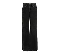 ONLY Women's Onlhope Ex Hw Wide Dnm Ana129 Noos Jeans, Black Denim, 29W 34L UK