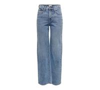 ONLY Women's ONLHOPE EX HW Wide DNM ANA345 NOOS Jeans, Light Blue Denim, 30/34
