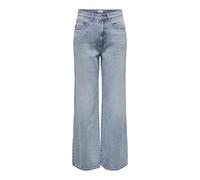 ONLY Women's Onlhope Ex Hw Wide DNM Guabox Jean Pants, Light Blue (Light Blue Denim), 27W x 32L