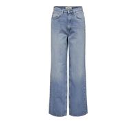 ONLY Women's ONLHOPE ICON EX HW Wide DNM CRO305 NOOS Jeans, Medium Blue Denim, 30W x 32L