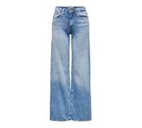 ONLY Women's Onlhope Low Waist Wide DNM Tai194 Noos, Light Medium Blue Denim, 31W x 32L