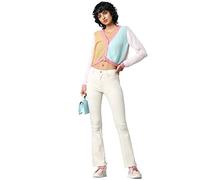 ONLY Women's Onlhush Mid Waist Flared DNM Box AKM Jeans