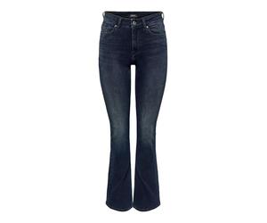 ONLY Women's Onlhush Mid Waist Flared DNM Box AKM Jeans