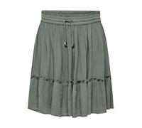 ONLY Women's Onlibiza Life AOP Short Skirt WVN Noos Trendy Spring/Summer Short Skirt with Elastic Waistband (Pack of 1)