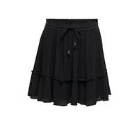 ONLY Women's Onlibiza Life Short Skirt WVN Noos, Black, XS