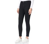 ONLY Women's Onliconic Hw Sk Long ANK DNM Noos Jeans, Black Denim, 28W x 32L