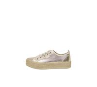 ONLY Women's Onlida-1 Lace Up Espadrille Sneaker Espandrillos, Gold Colour, 6.5 UK