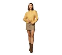 ONLY Women's Onlida Life Ls High Neck KNT Sweater, Case Leaf/Detail: Melange, XL