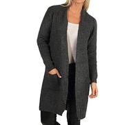 ONLY Womens Onljade L/S KNT Noos Cardigan Sweater, Dark Grey Blend, XS UK