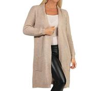 ONLY Women's Onljade L/S Knt Noos Cardigan Sweater, White Cap Grey, S UK