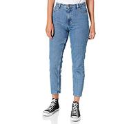 ONLY Women's ONLJAGGER Life HIGH MOM Ankle DNM NOOS Slacks, Medium Blue Denim Detail: nas258, 29W x 34L