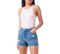 ONLY Women's ONLJAGGER Life HW MOM Shorts DNM NOOS, Medium Blue Denim/Detail:NAS887, M