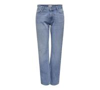 ONLY Women's Onljane Mw Str JNS Tai Jeans, Light Blue (Light Blue Denim), 30W x 32L