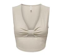 ONLY Women's ONLJANY S/L Twist TOP JRS Vest, Grau, L