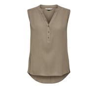 ONLY Women's Onljette Life S/L Top WVN Noos Top, Brown, 8