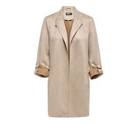 ONLY Women's Onljoline Faux Suede Coat Life CC OTW, Silver Mink, M