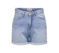 ONLY Women's Onljosephine Stretch Shorts DNM Azg Noos, Light Blue (Light Blue Denim), S
